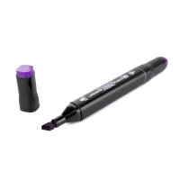 Purple Stencil Marker, fine and broad Tip - 1St.